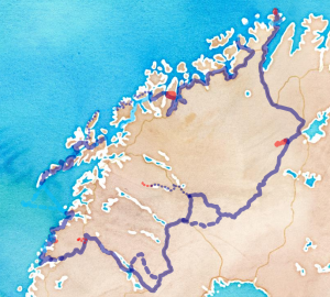 Itinéraire modifié du projet Laponie en Roue libre